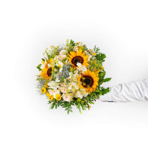 Kytice č. 3 - Něžná kytice se slunečnicemi